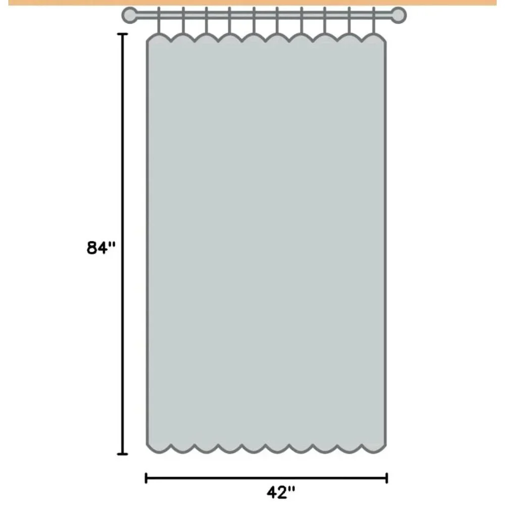 3 Simple Brand Jacquard‎ Sheer Curtains 40 x 84 Brown Chocolate Set of 3 New S2